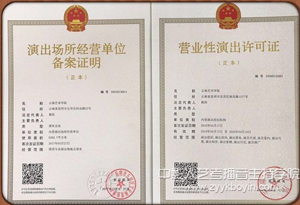 云藝成為云南省首家取得營業性演出資質的事業單位.jpg