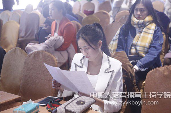 中影人播音主持專業考試現場